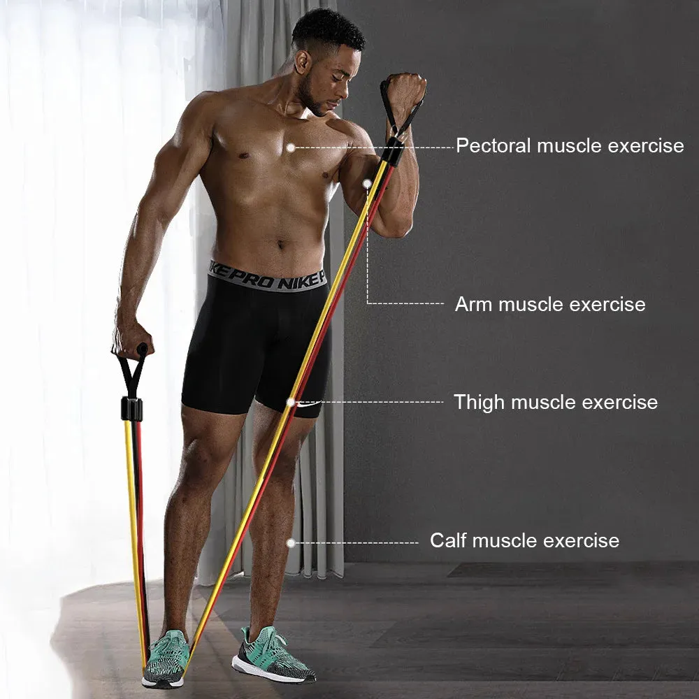 11 Pieces/Set Crossfit Latex Resistance Band Training Exercise