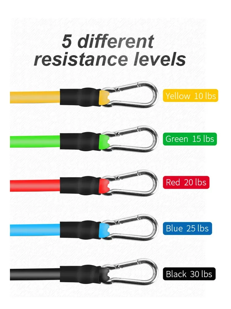 11 Pieces/Set Crossfit Latex Resistance Band Training Exercise