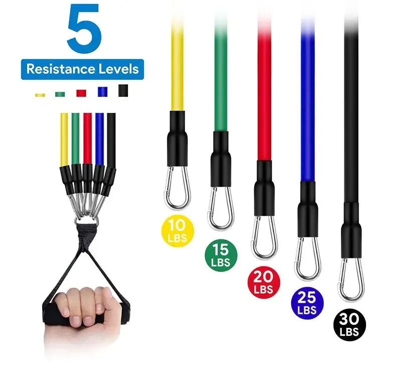 11 Pieces/Set Crossfit Latex Resistance Band Training Exercise