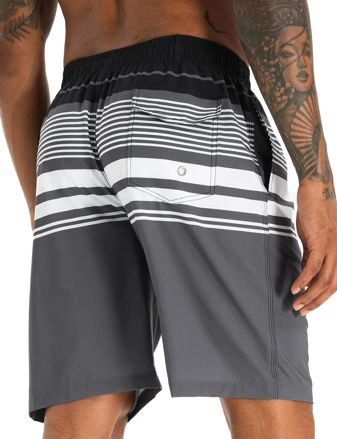 APTRO Men's Swim Trunks 9" Quick Dry Swimsuits Beach Bathing Suits Swim Shorts Mesh Liner
