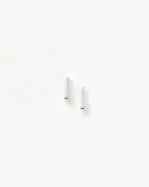 Bar Stud Earrings | Sterling Silver