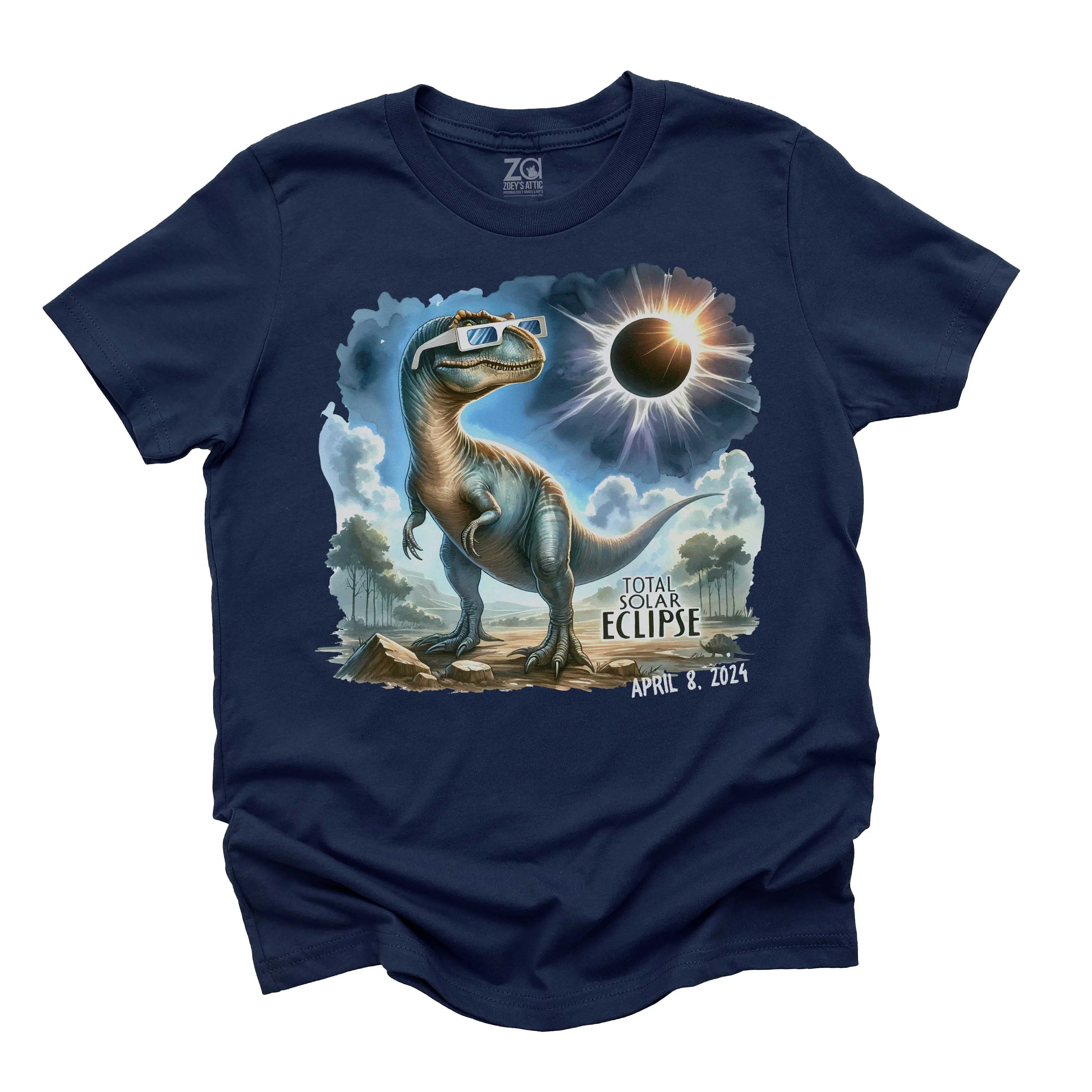 boys eclipse t-shirt 2024 eclipse boys cool dinosaur eclipse shirt wear to school total solar eclipse april 8 2024 cool funny shirt dinos