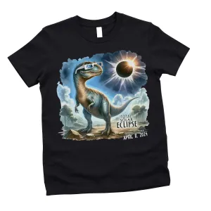 boys eclipse t-shirt 2024 eclipse boys cool dinosaur eclipse shirt wear to school total solar eclipse april 8 2024 cool funny shirt dinos