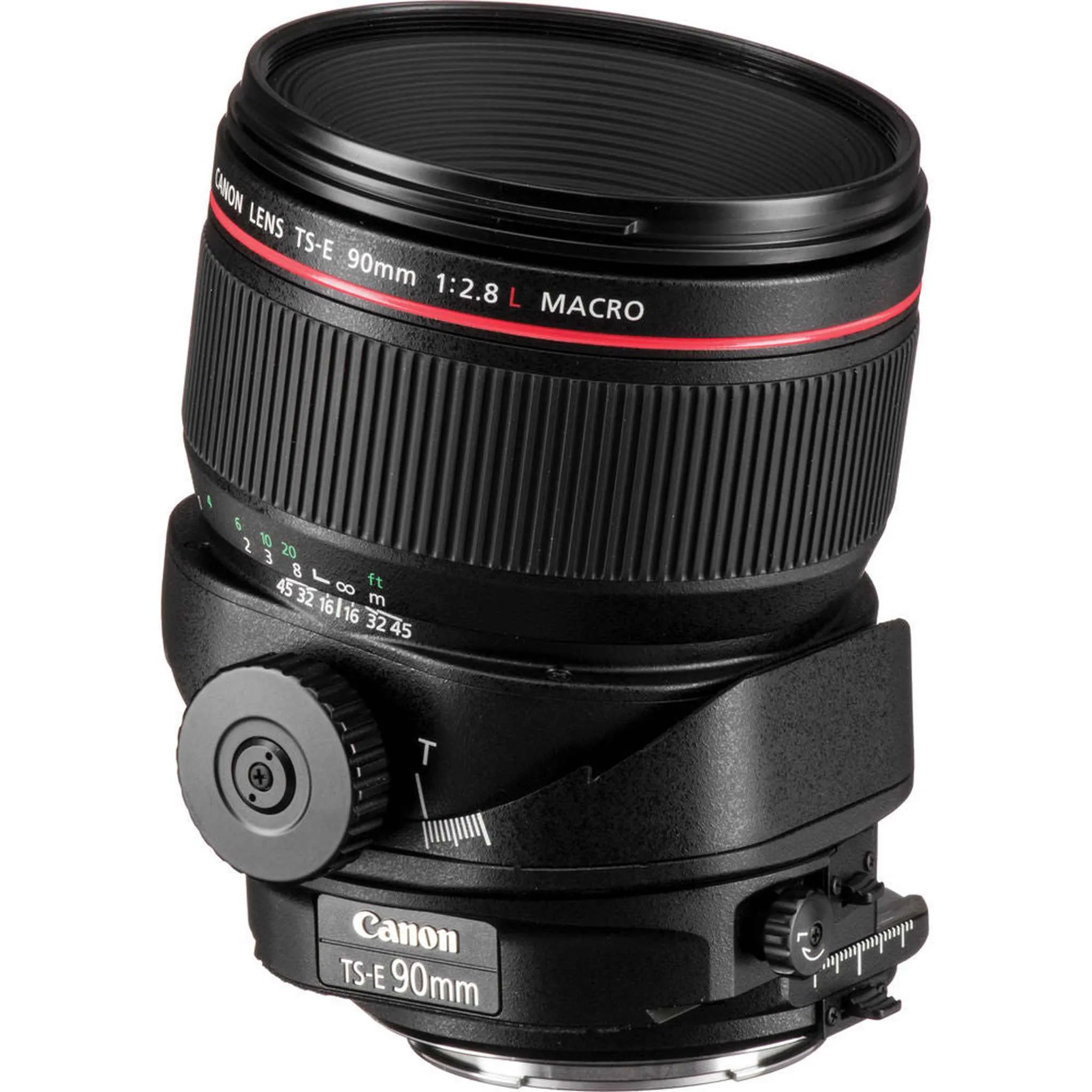Canon TS-E 90mm f/2.8L Macro Tilt-Shift Lens  with BONUS 128GB Memory Card and Canon Carrying Case Combo  (Special Intl Model)