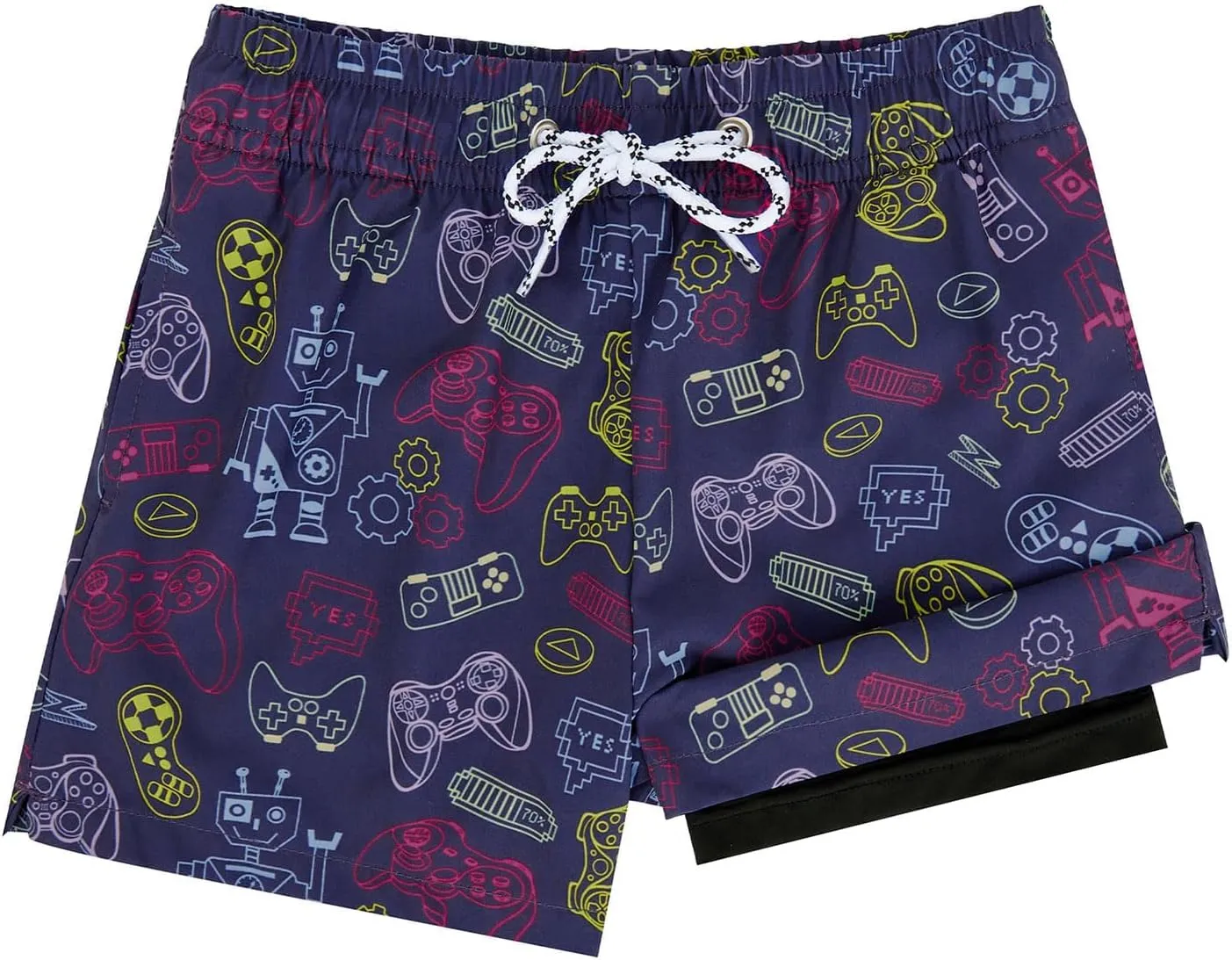 Century Star Boys Swim Trunks with Compression Liner Boys Bathing Suit Toddler Swim Trunks Beach Board Shorts Swimwear