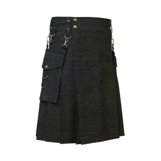 Deluxe Denim Fashionable Kilt