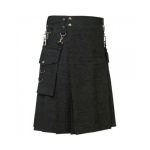 Deluxe Denim Fashionable Kilt