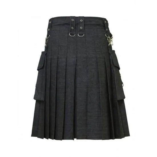 Deluxe Denim Fashionable Kilt