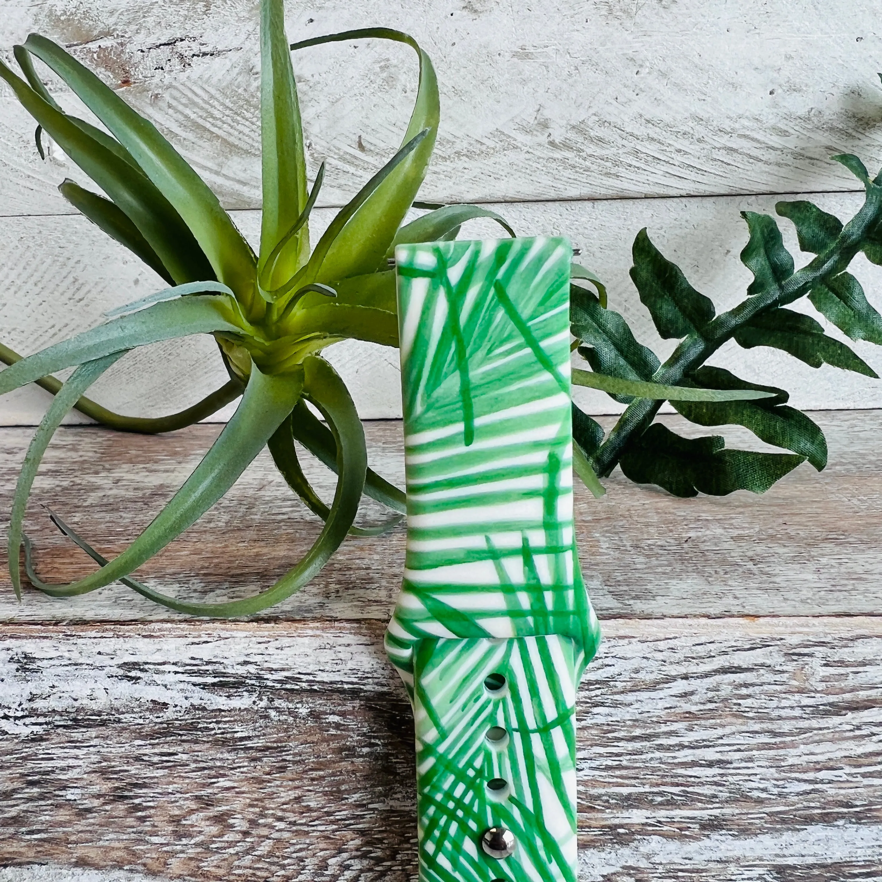 Fancy Palms Print Silicone Band For Samsung Watch