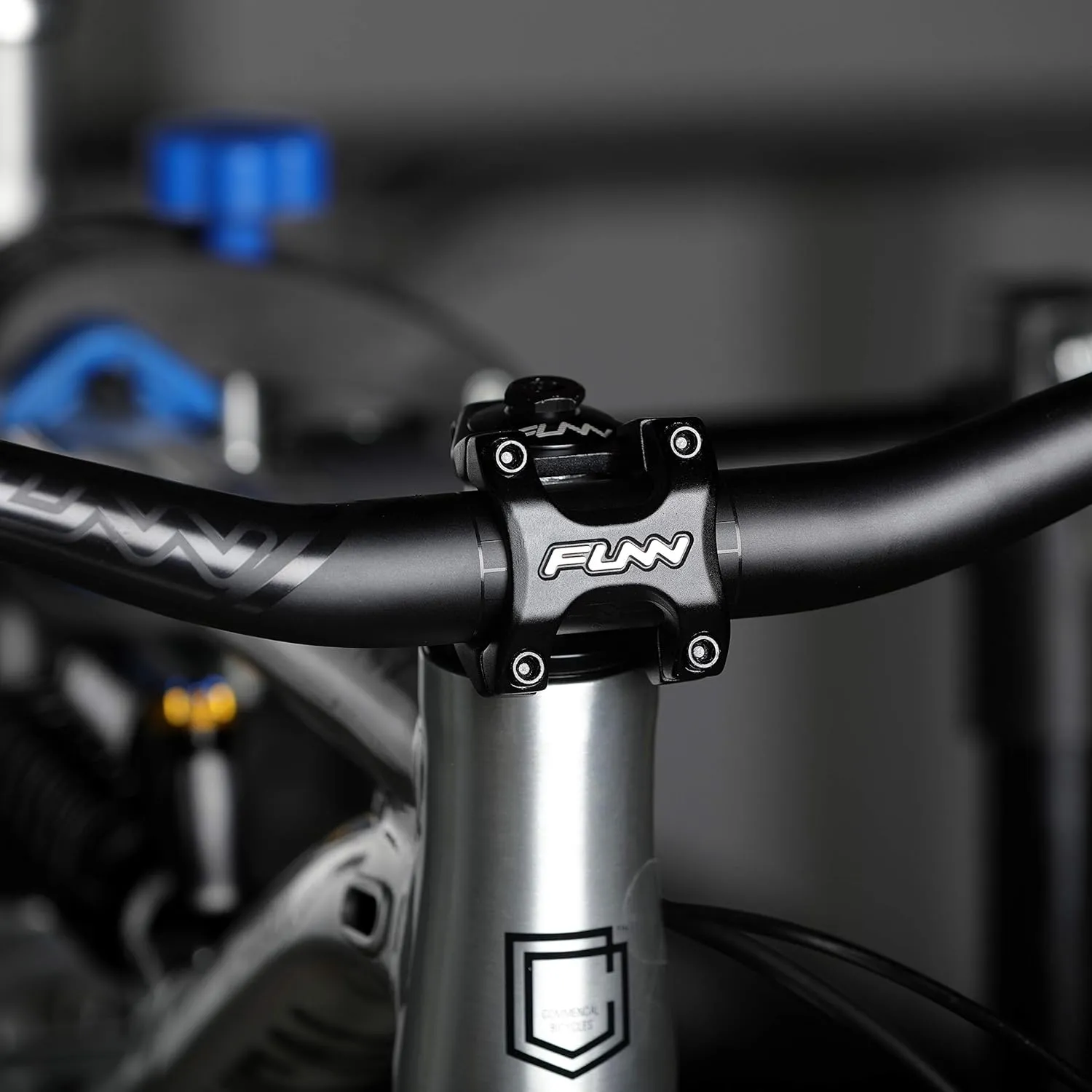 Funn Crossfire Mountain Bike Stem with 31.8mm Bar Clamp - Durable and Lightweight Alloy Bicycle Stem for Mountain Bike and BMX Bike