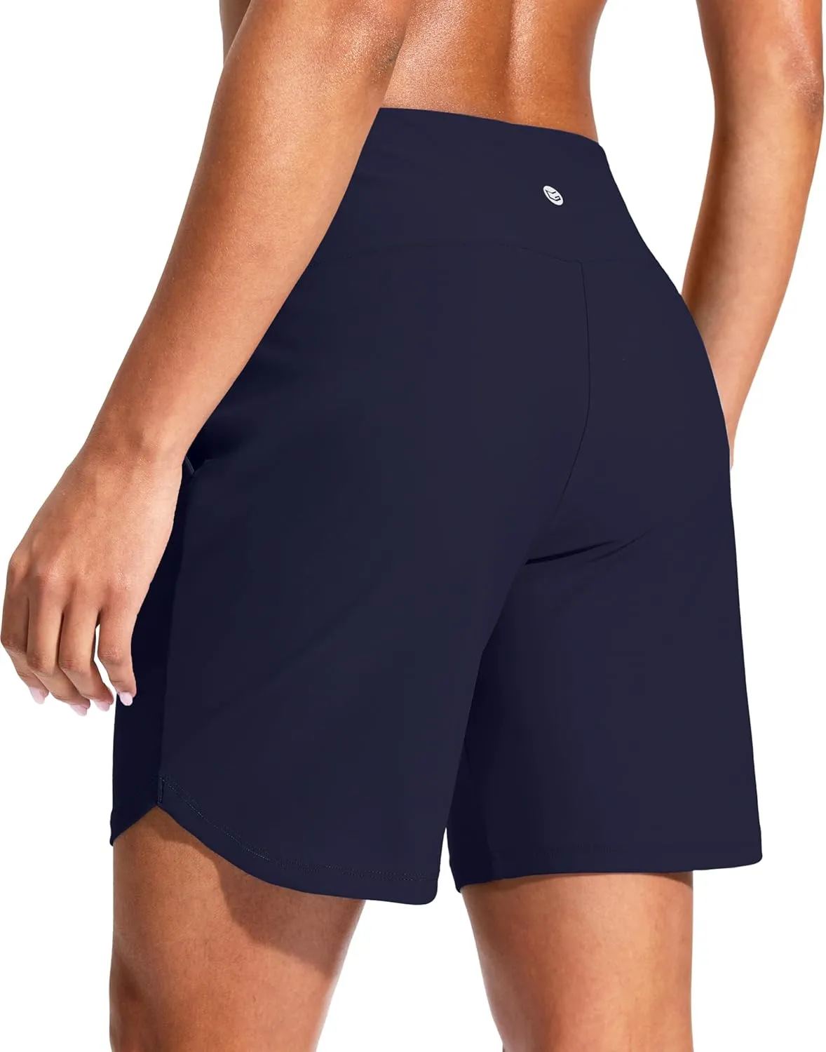 G Gradual Women's 7" Quick Dry Swim Board Shorts Swimming Bottoms High Waisted Beach Shorts for Women with Liner Pockets