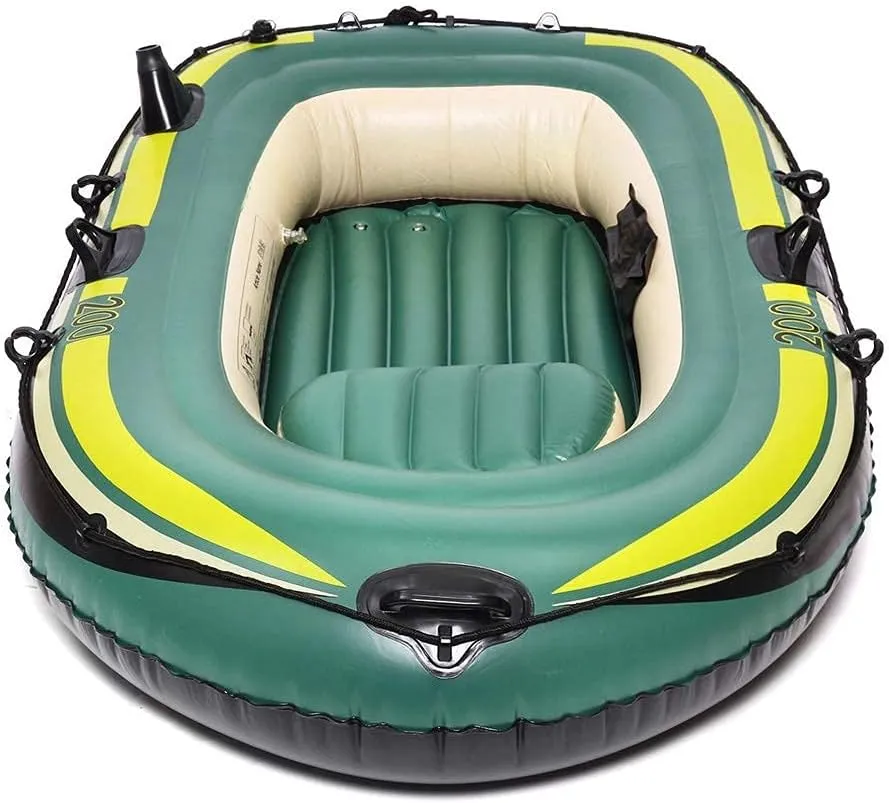 Inflatable Boat 2 Or 3 Persons Inflatable Boat Rubber Dinghy for Kayaking Canoeing Rafting Fishing Water Sports