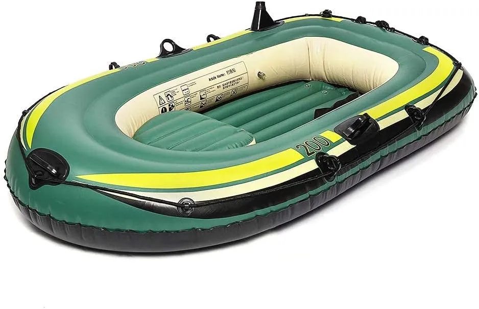 Inflatable Boat 2 Or 3 Persons Inflatable Boat Rubber Dinghy for Kayaking Canoeing Rafting Fishing Water Sports