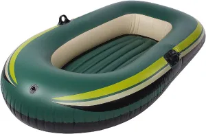 Inflatable Boat 74 Inch X 42 Inch Inflatable 2 Person Water Rafting Swim Floating Boat Sports Raft 188X108cm