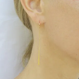 <!--ER621-->single fringe drop earrings
