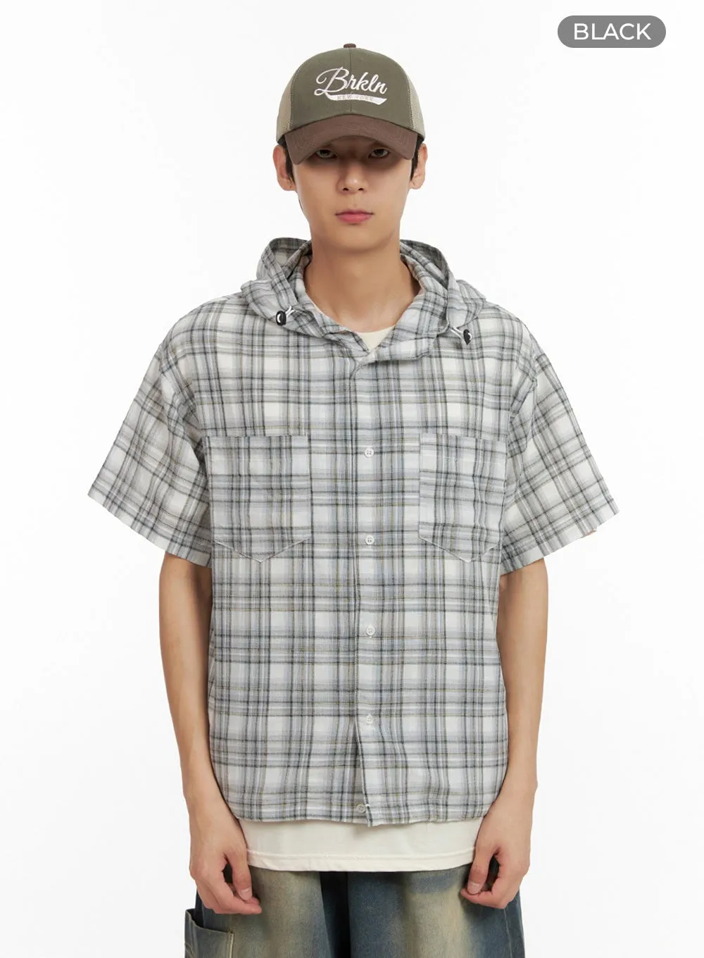 Men's Relaxed Fit Checkered Shirt IL404