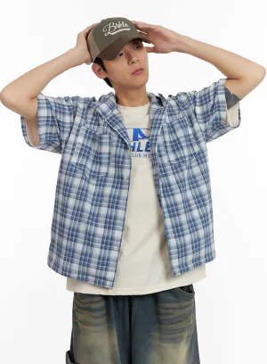 Men's Relaxed Fit Checkered Shirt IL404