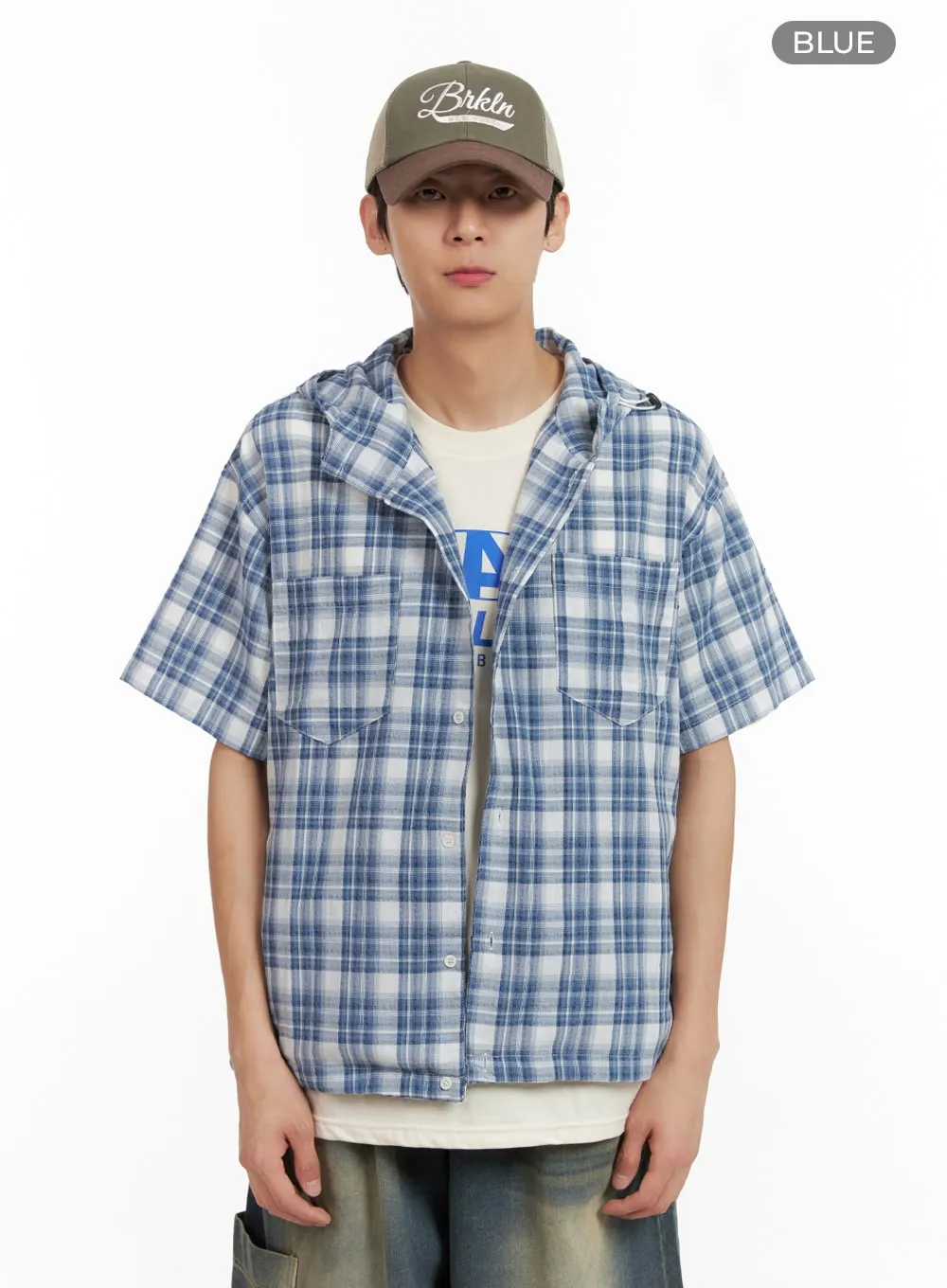 Men's Relaxed Fit Checkered Shirt IL404