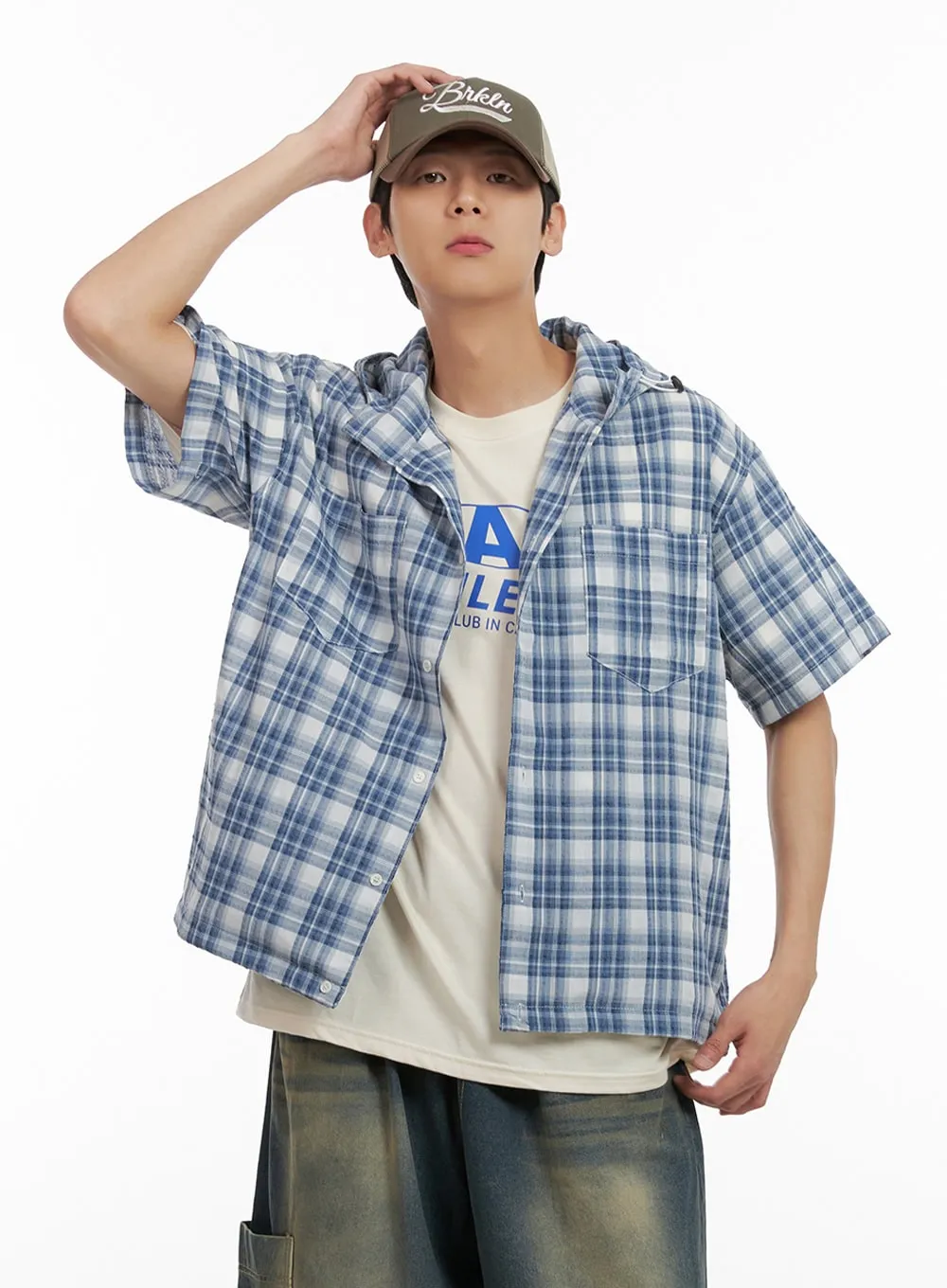 Men's Relaxed Fit Checkered Shirt IL404