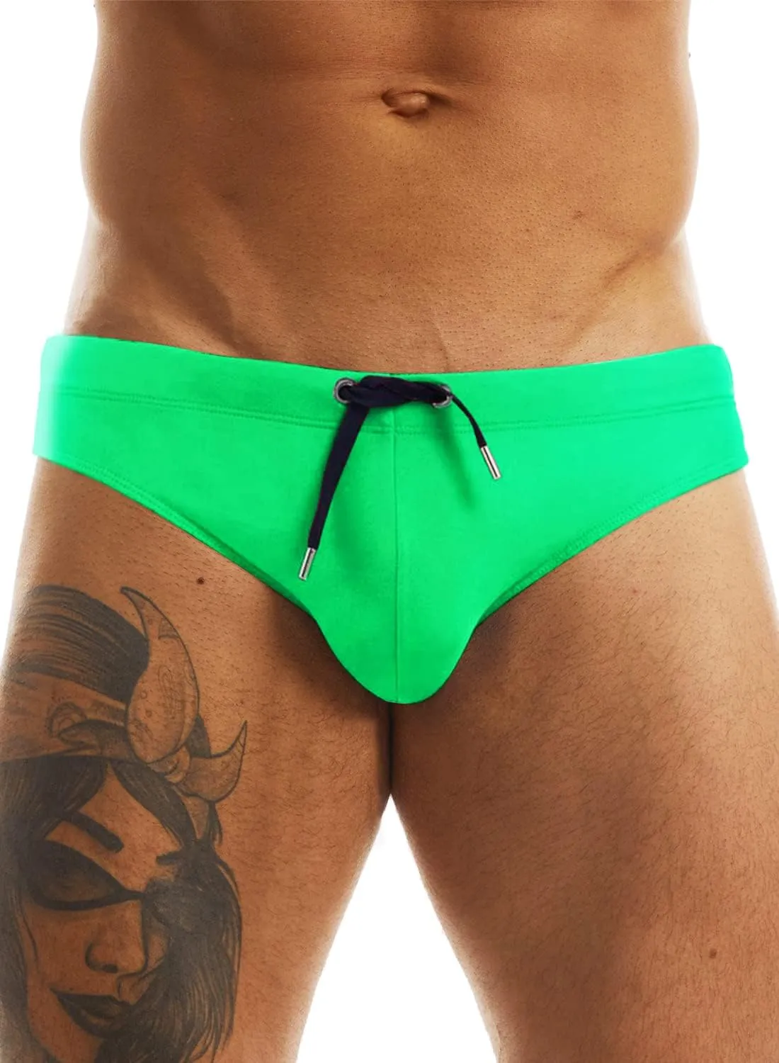 MIZOK Men's Swimwear Bikini Swimming Briefs Drawstring Swimsuits Board Surf Shorts Trunks