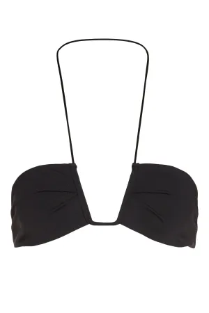 NEAL HALTER TOP - BLACK