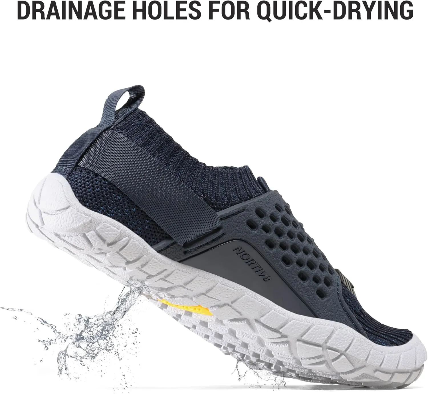 NORTIV 8 Kids Water Shoes, Lightweight Quick Dry Barefoot Athletic Aqua Sports Shoes for Boys & Girls, Outdoor, Summer