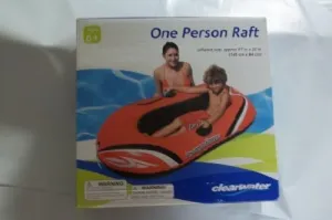 one person raft - inflated size is 57 inches by Clearwater