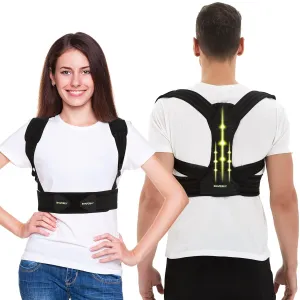 Posture Corrector for Women and Men, Adjustable Upper Back Brace for Posture Hunchback Support and Providing Pain Relief from Neck, Shoulder, and Upper Back (Large/X-Large)