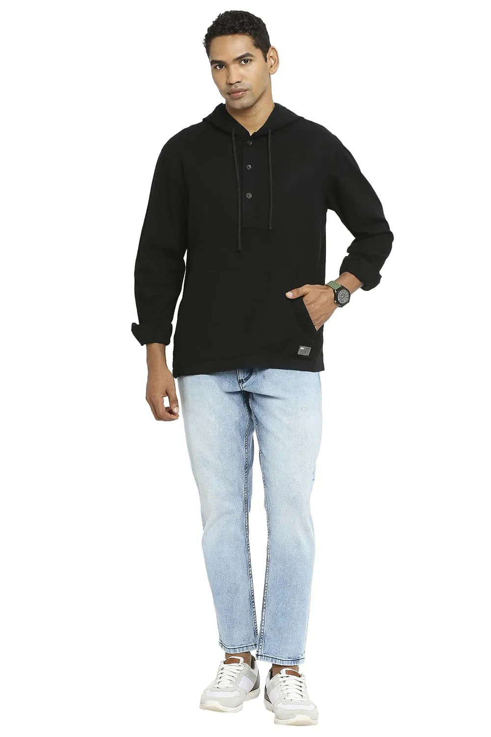 Relaxed Fit Cotton Dobby Shirt