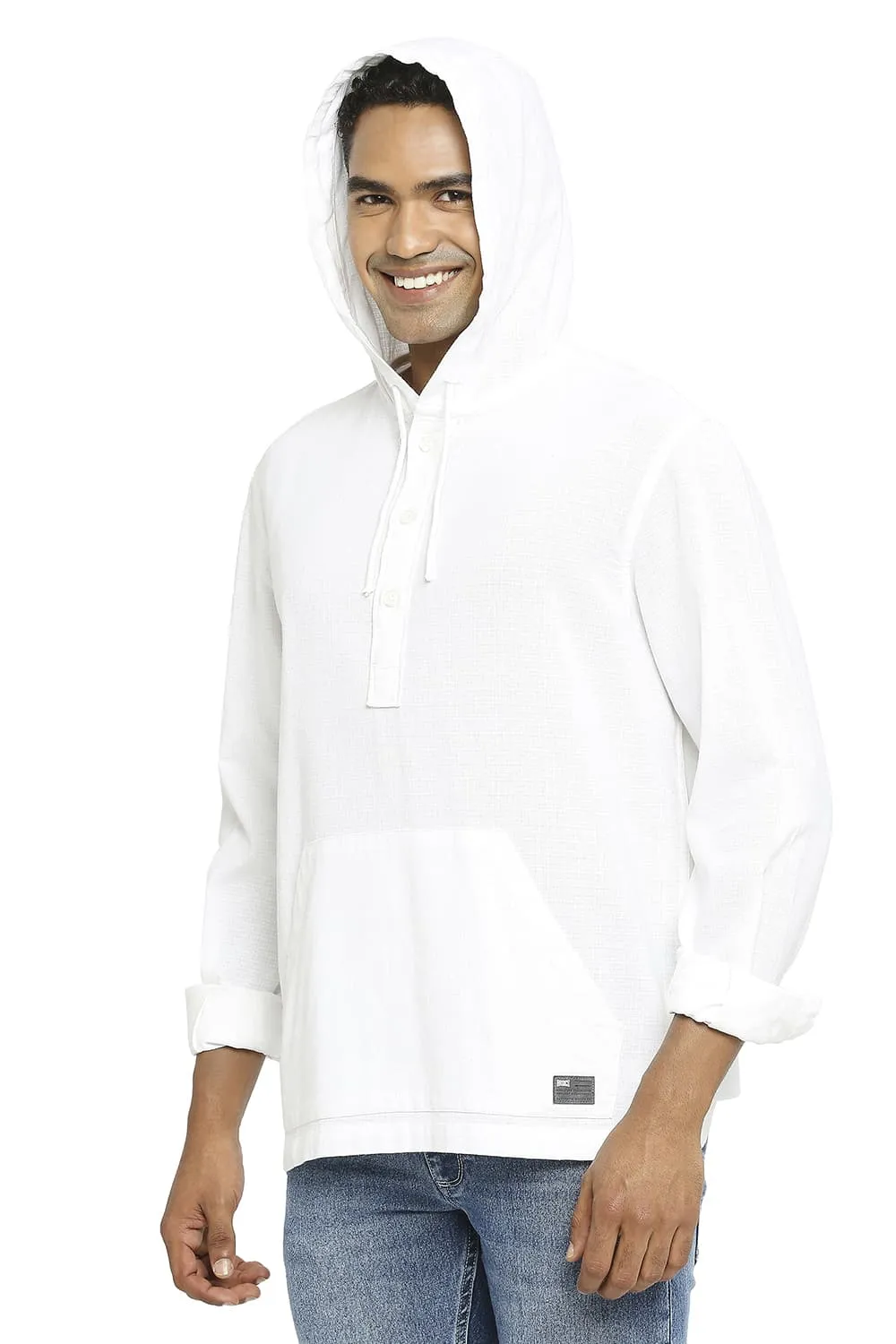 Relaxed Fit Cotton Dobby Shirt