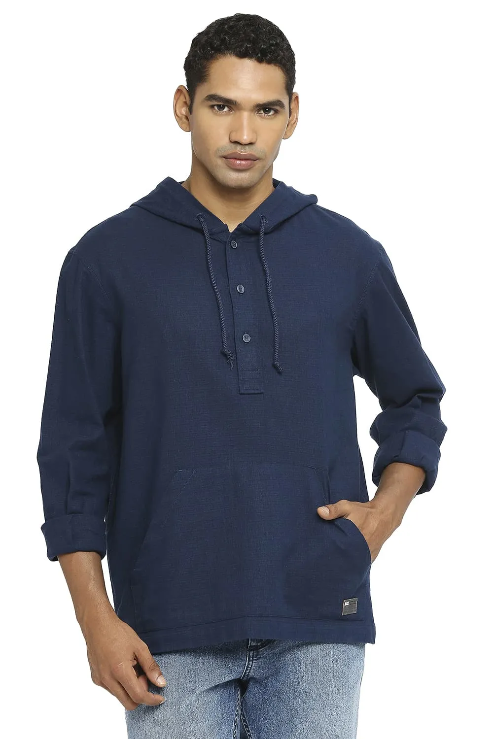 Relaxed Fit Cotton Dobby Shirt
