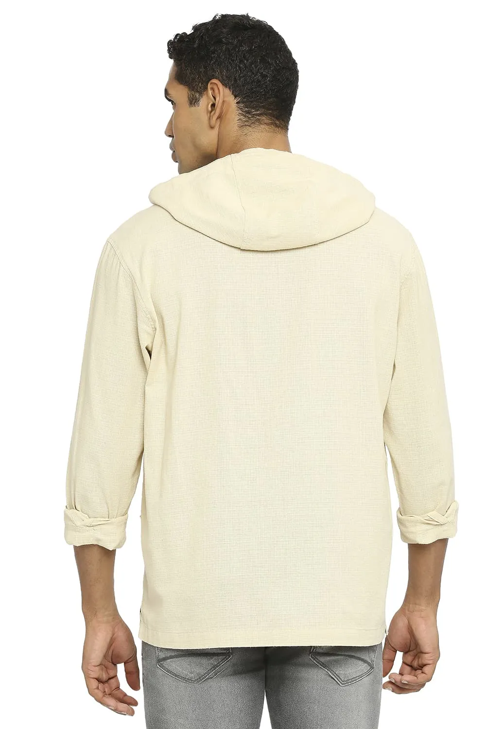 Relaxed Fit Cotton Dobby Shirt