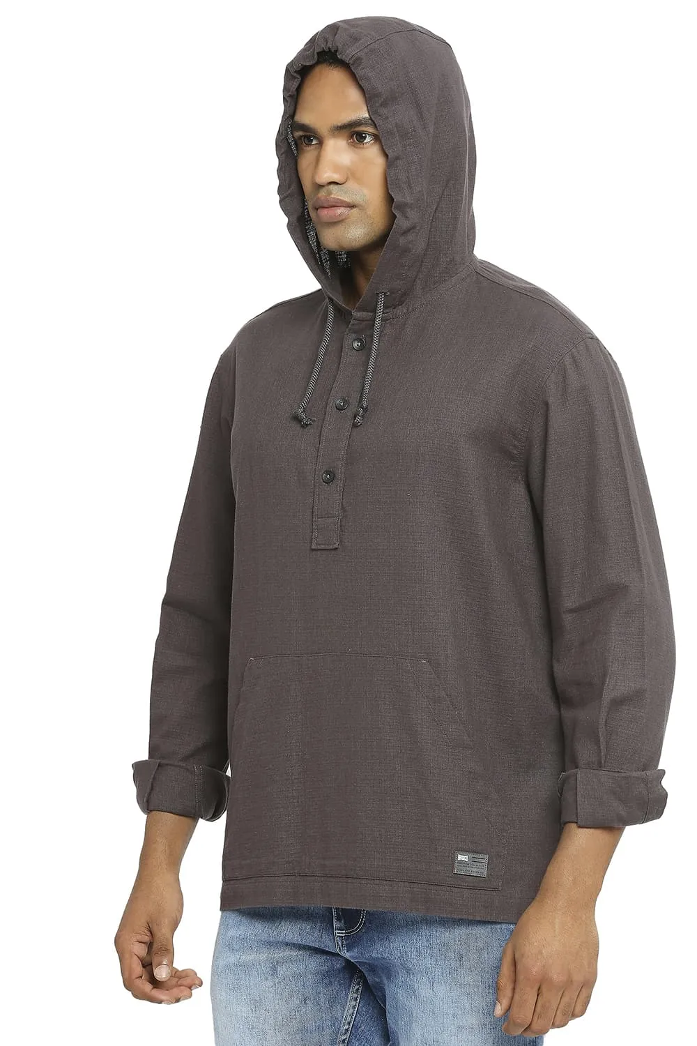 Relaxed Fit Cotton Dobby Shirt