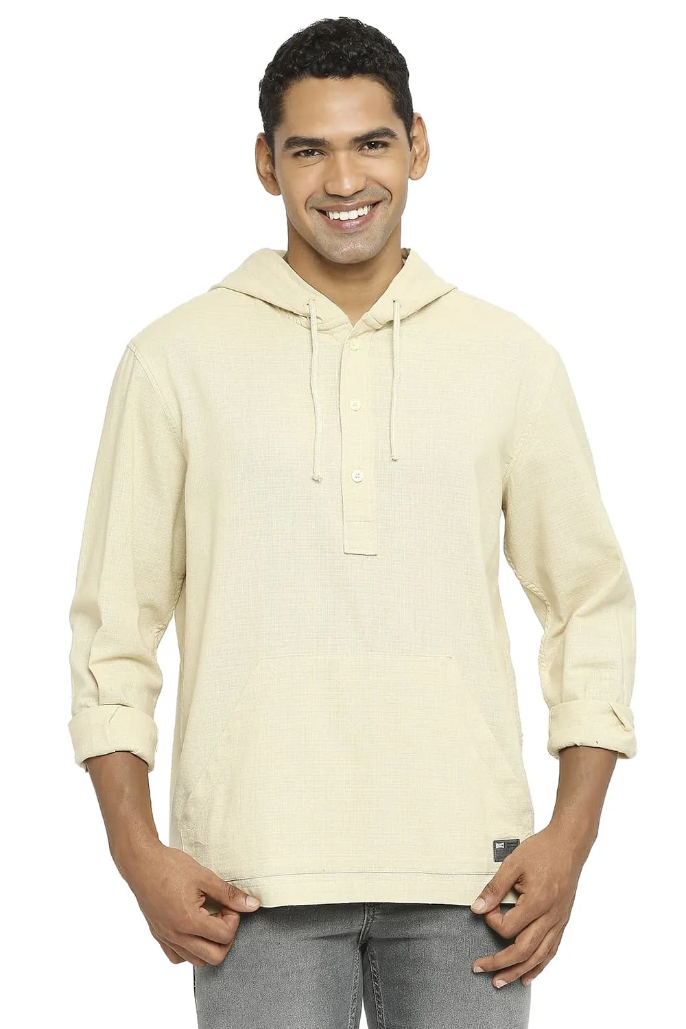 Relaxed Fit Cotton Dobby Shirt