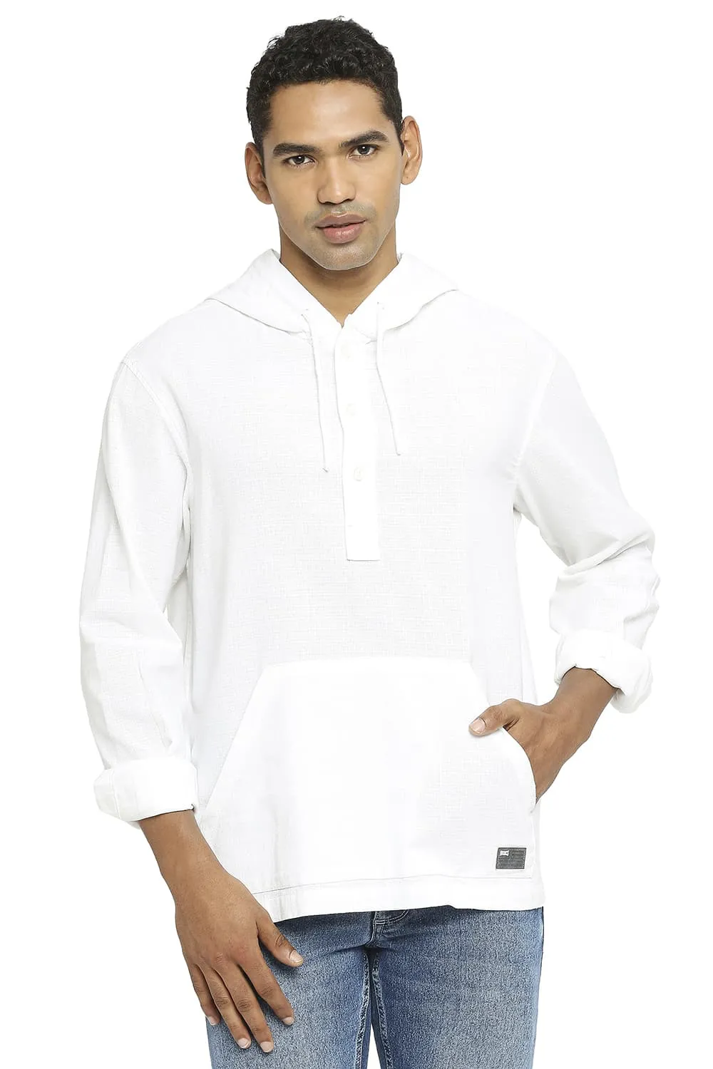 Relaxed Fit Cotton Dobby Shirt