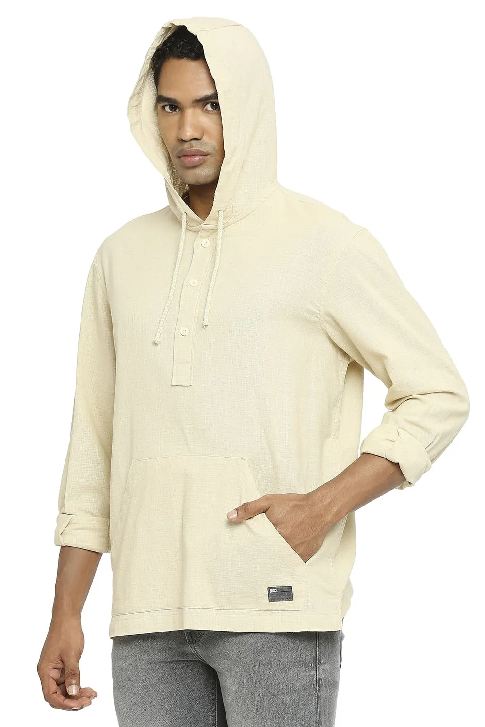 Relaxed Fit Cotton Dobby Shirt