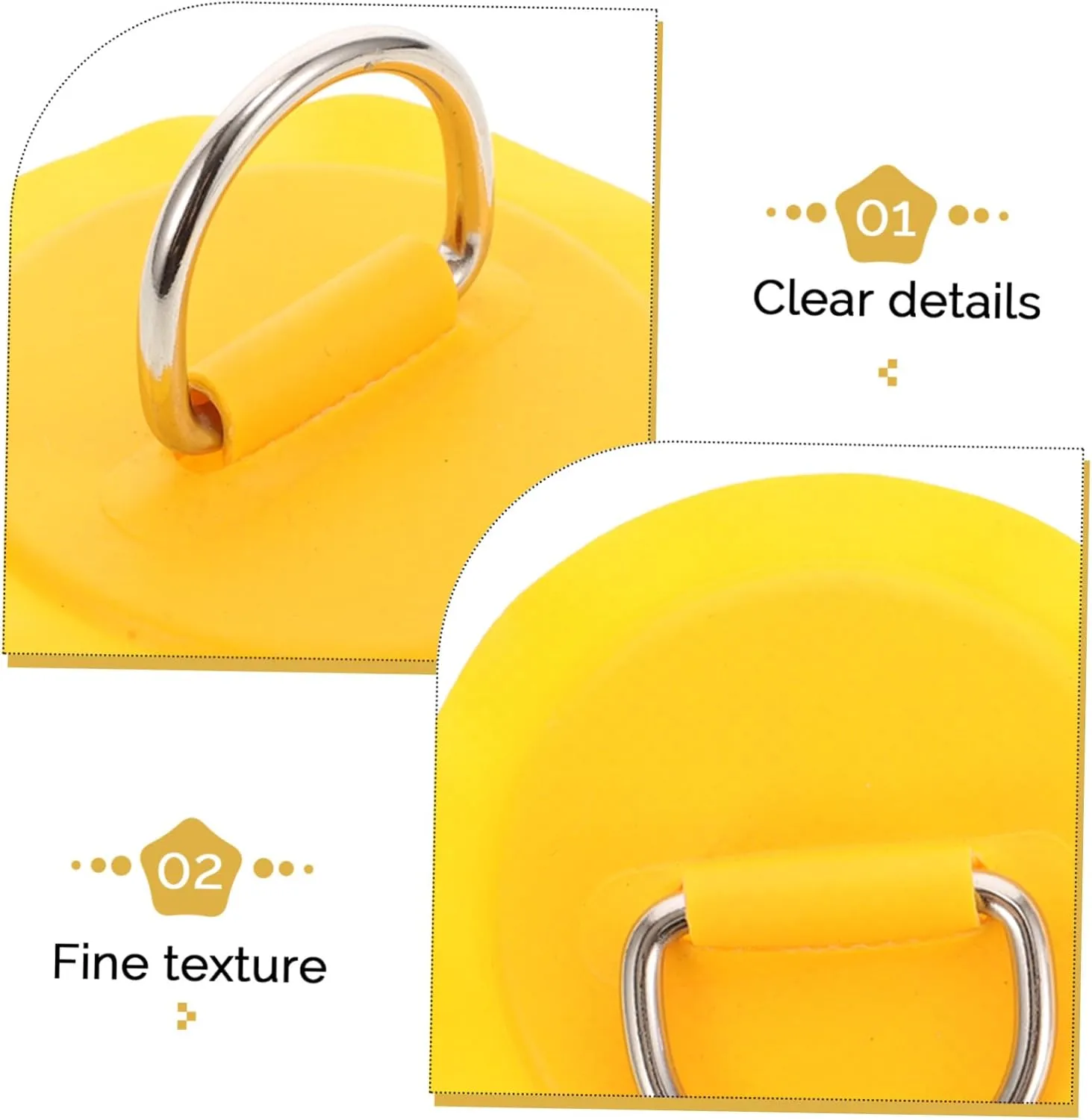 SUPVOX Kayak Accessories Kayaks Compact Cord Fixator Canoe D-Ring Patch Kayak Bungee Cord Kit Cord d Buckle