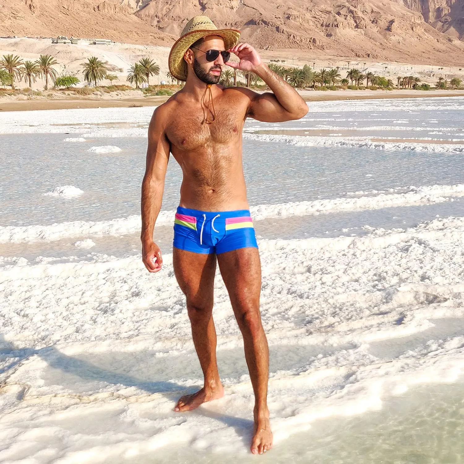Taddlee Sexy Swimwear Men's Swimsuits Swim Boxer Briefs Square Cut Bathing Suits