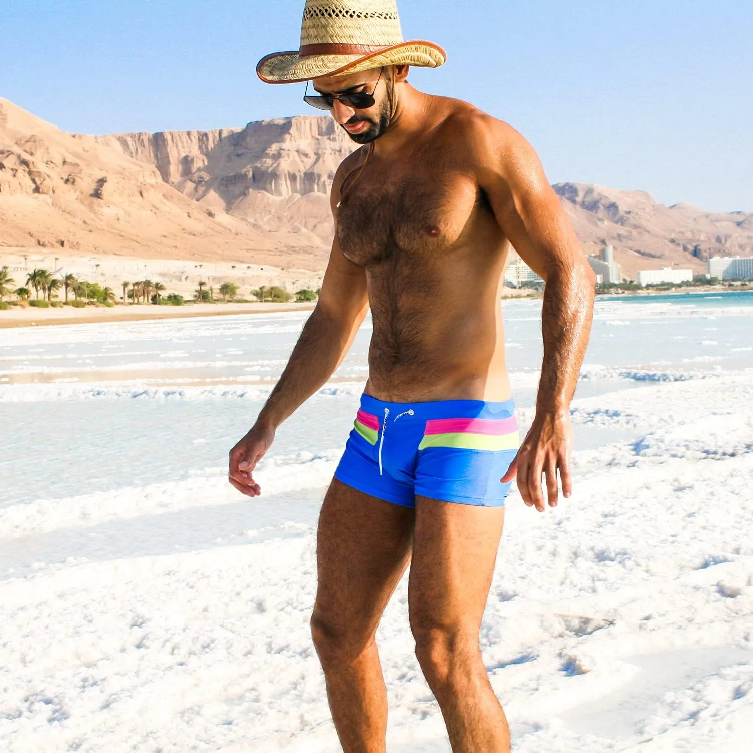 Taddlee Sexy Swimwear Men's Swimsuits Swim Boxer Briefs Square Cut Bathing Suits