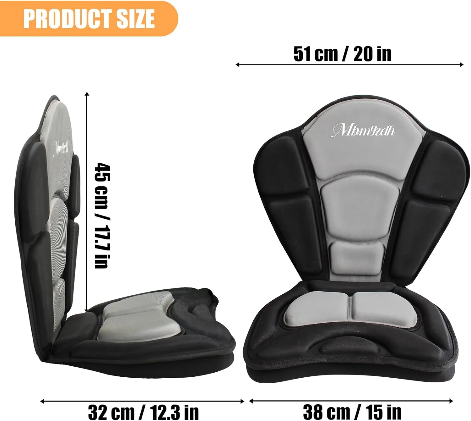 Thickened Kayak Seat,kayak seats with back support Cushioned Canoe Backrest with Sit-On-Top Design, Padded Back Support for SUP Paddle Boards, Rafting, Fishing