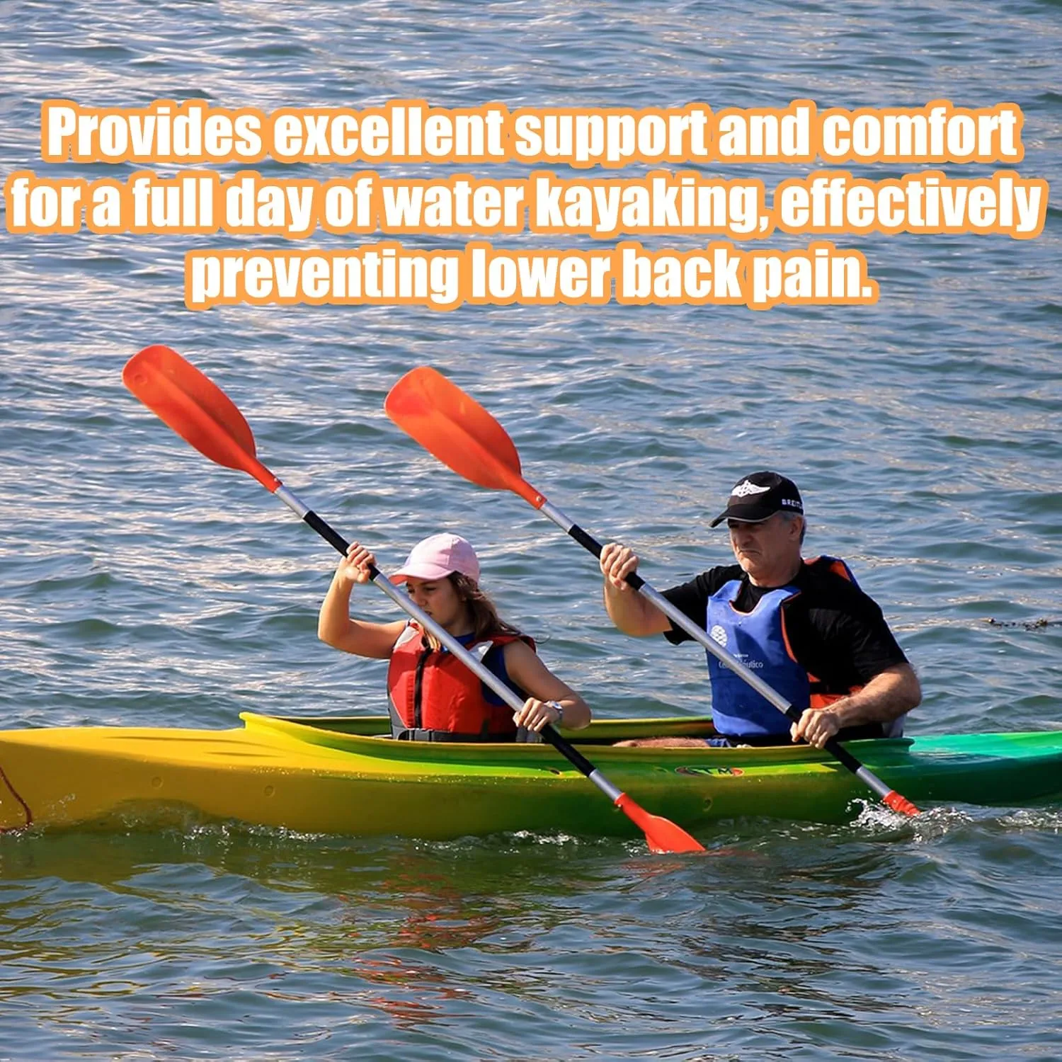 Thickened Kayak Seat,kayak seats with back support Cushioned Canoe Backrest with Sit-On-Top Design, Padded Back Support for SUP Paddle Boards, Rafting, Fishing