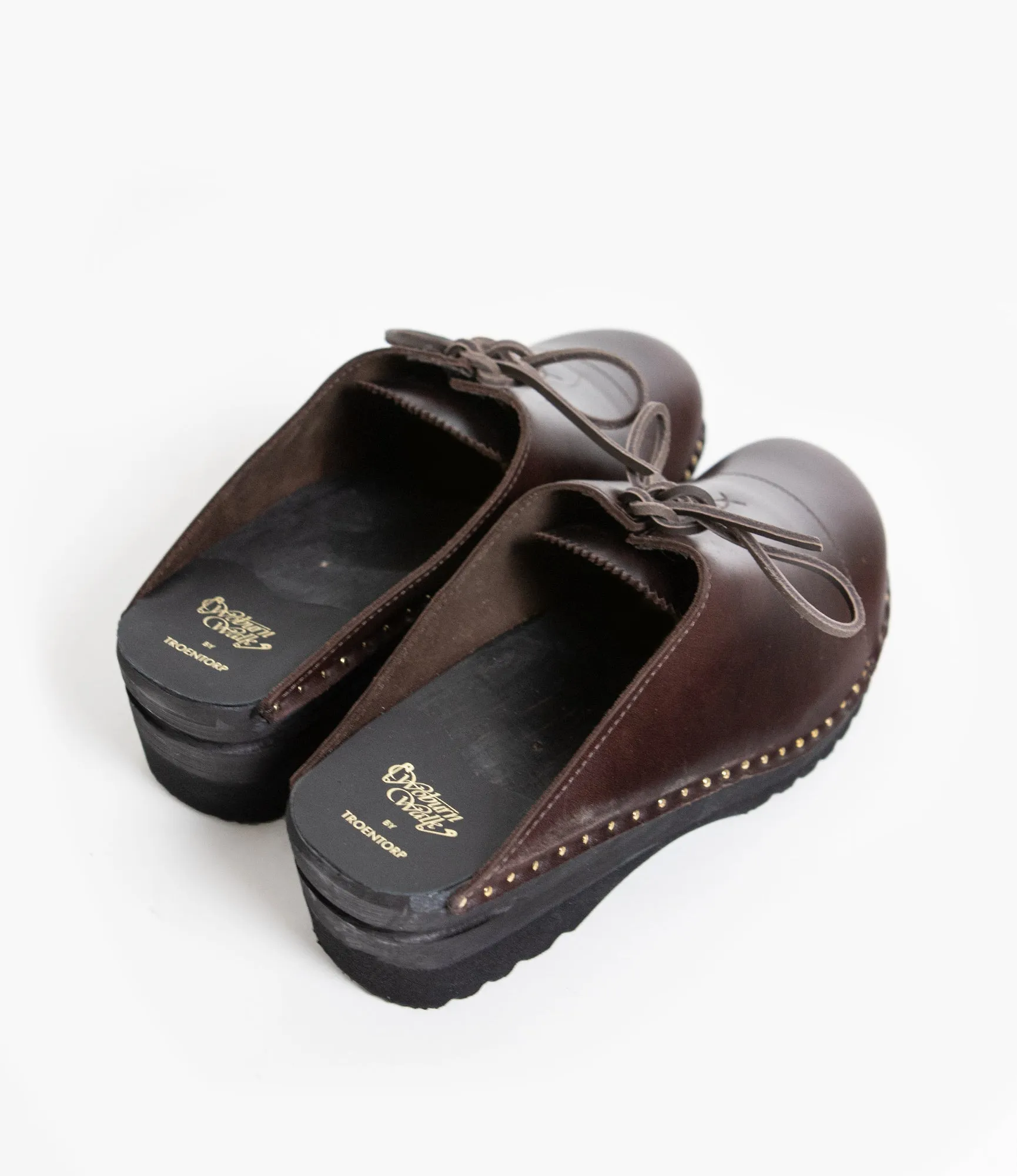 Woburn Walk x Troentorp - Swedish Clog - Alps/Center Lace - Brown