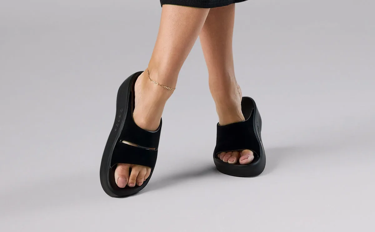 Women's OOmega OOahh Posh Sandal - Black